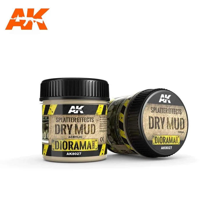 AK Interactive - Splatter Effects Dry Mud - 100ml