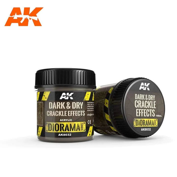 AK Interactive - Dark & Dry Crackle Effects -100ml