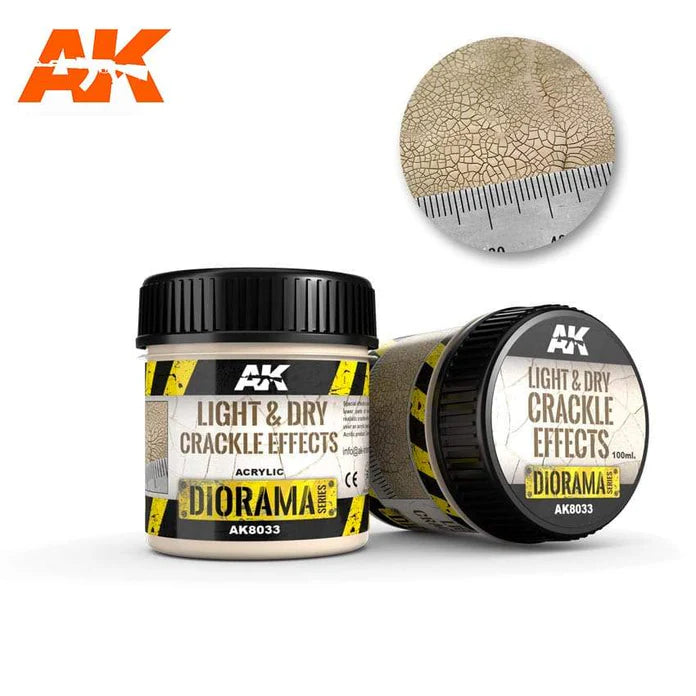 AK Interactive - Light & Dry Crackle Effects - 100ml