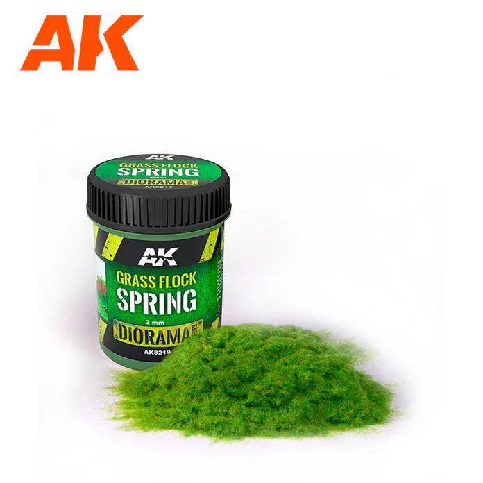 AK Interactive - Tufts - Grass Flock 2mm SPRING