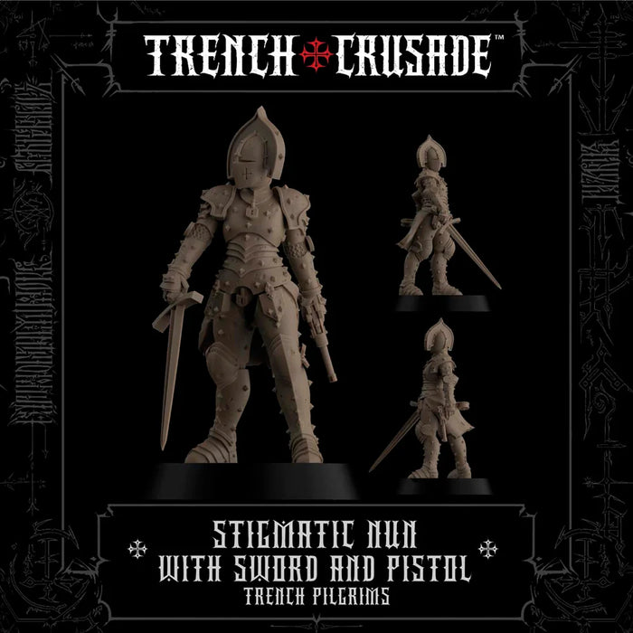 Trench Pilgrims: Stigmatic nun with sword and pistol