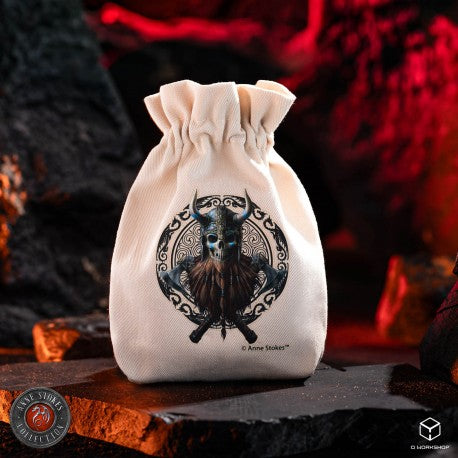 Anne Stokes Dice Pouch: Viking Skull