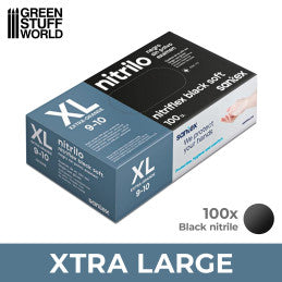 Nitrile Gloves Black - Xtra Large