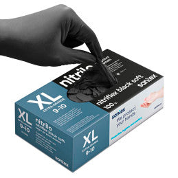 Nitrile Gloves Black - Xtra Large