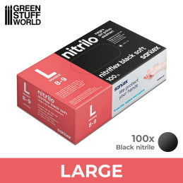 Nitrile Gloves Black - Large