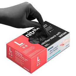 Nitrile Gloves Black - Large