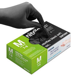 Nitrile Gloves Black - Medium