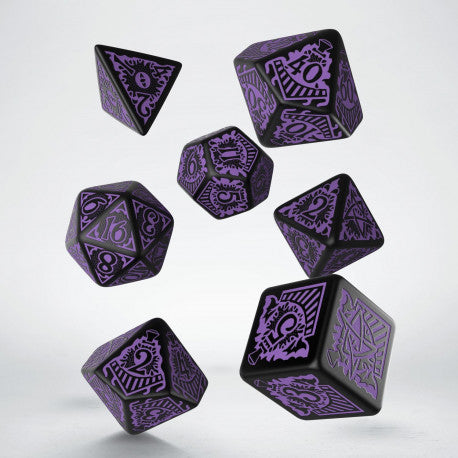 Call of Cthulhu: Horror on the Orient Express Black & purple Dice Set