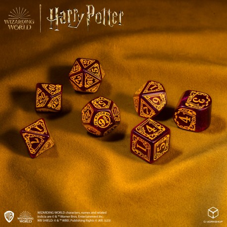 Harry Potter Gryffindor Modern Dice Set - Red