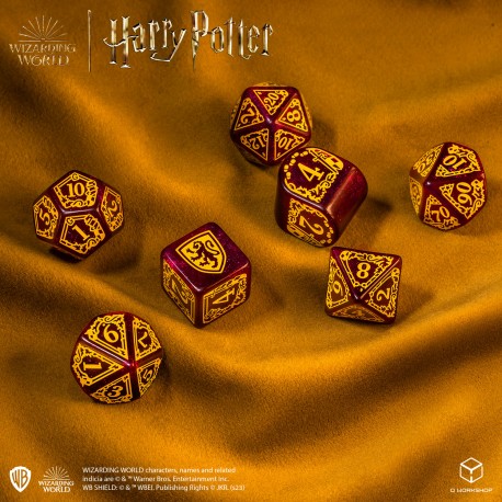 Harry Potter Gryffindor Modern Dice Set - Red