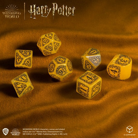 Harry Potter Hufflepuff Modern Dice Set - Yellow