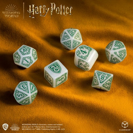 Harry Potter Slytherin Modern Dice Set - White