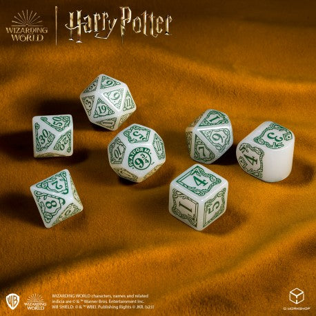 Harry Potter Slytherin Modern Dice Set - White