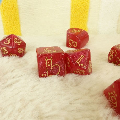 Llama Dice Set: Puffy