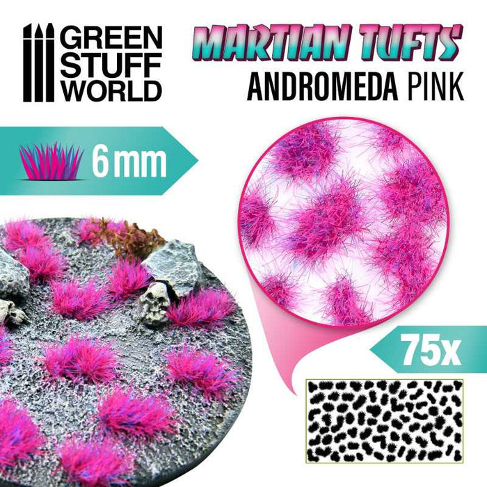 Martian Fluor Tufts - 6mm - Andromeda Pink