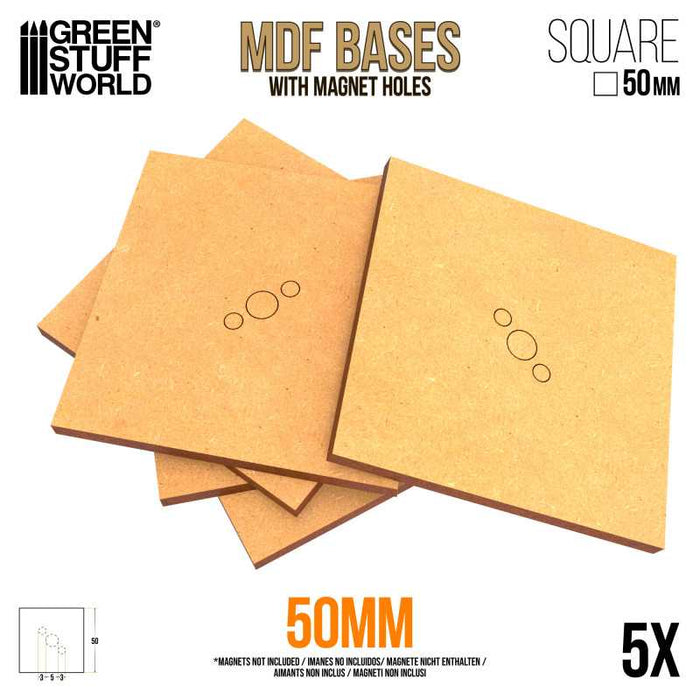 MDF Old World Bases - Square 60 mm