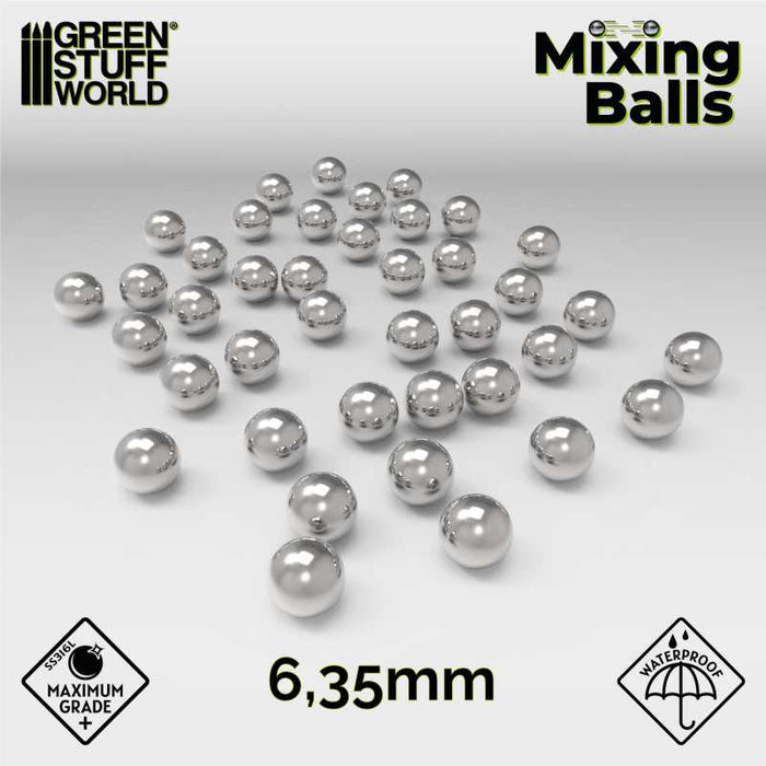 Paint-Mixing Steel Balls 6.35mm