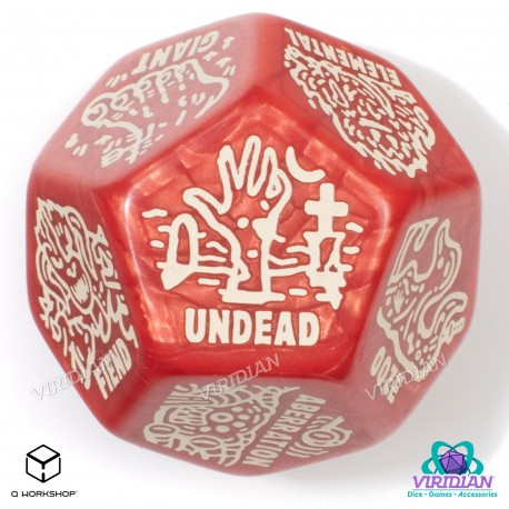 Monster Generator Die: Red & Beige