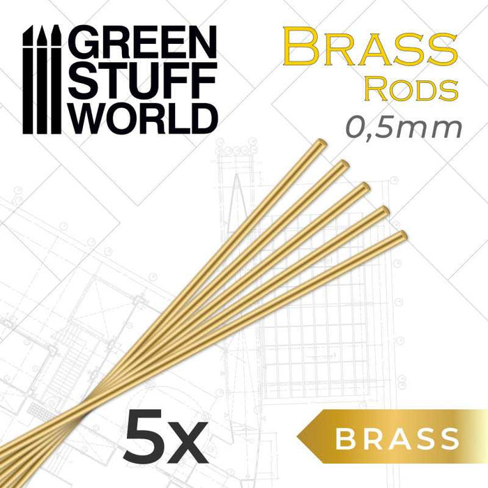 Pinning Brass Rods - 0.5mm