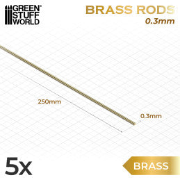 Pinning Brass Rods 0.3mm