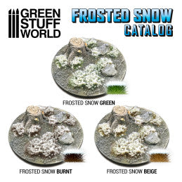 Shrubs Tufts - 6mm Frosted Snow - Green
