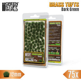 Grass Tufts- 12mm self-adhesive - Dark
