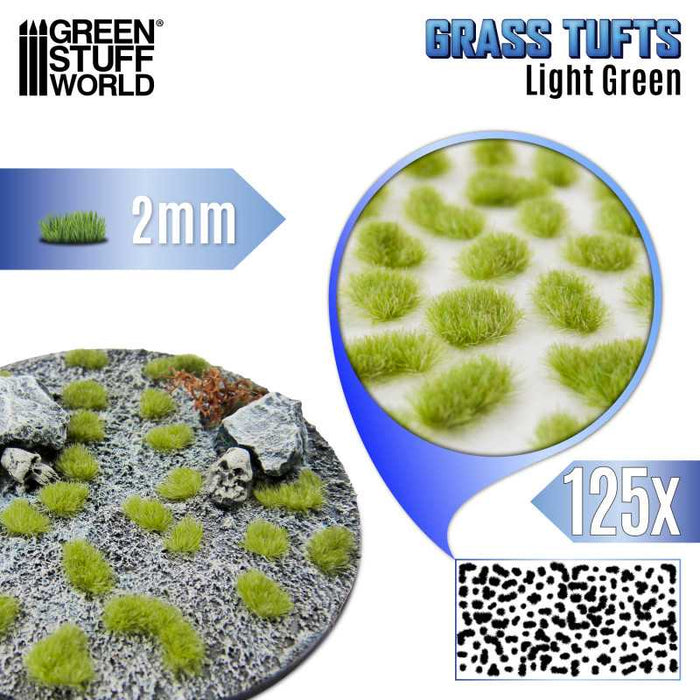 Grass Tufts - 2mm - Light Green