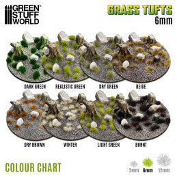 Static Grass Tufts 6 mm - Dry Brown