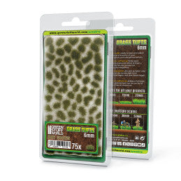 Static Grass Tufts 6 mm - Dry Green