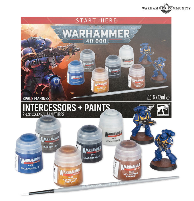 Space Marines: Intercessors + Paint Set - 11th Edition
