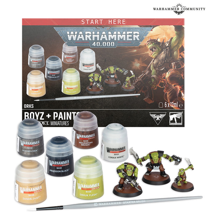 Orks: Boyz + Paint Set - 11th Edition