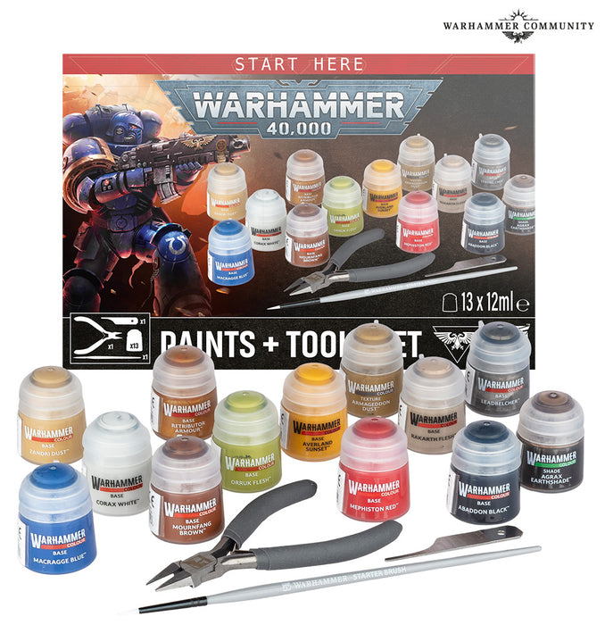 Warhammer 40000: Paints + Tools - 11th Edition