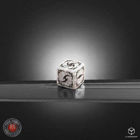Tribal Dice Set: Pearl & Brown